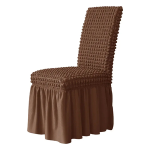 Di alta qualità bolla Spandex poliestere <span class=keywords><strong>universale</strong></span> Stretch copertura della sedia con gonna semplice stile per la sedia di nozze in salotto - Product Image 5