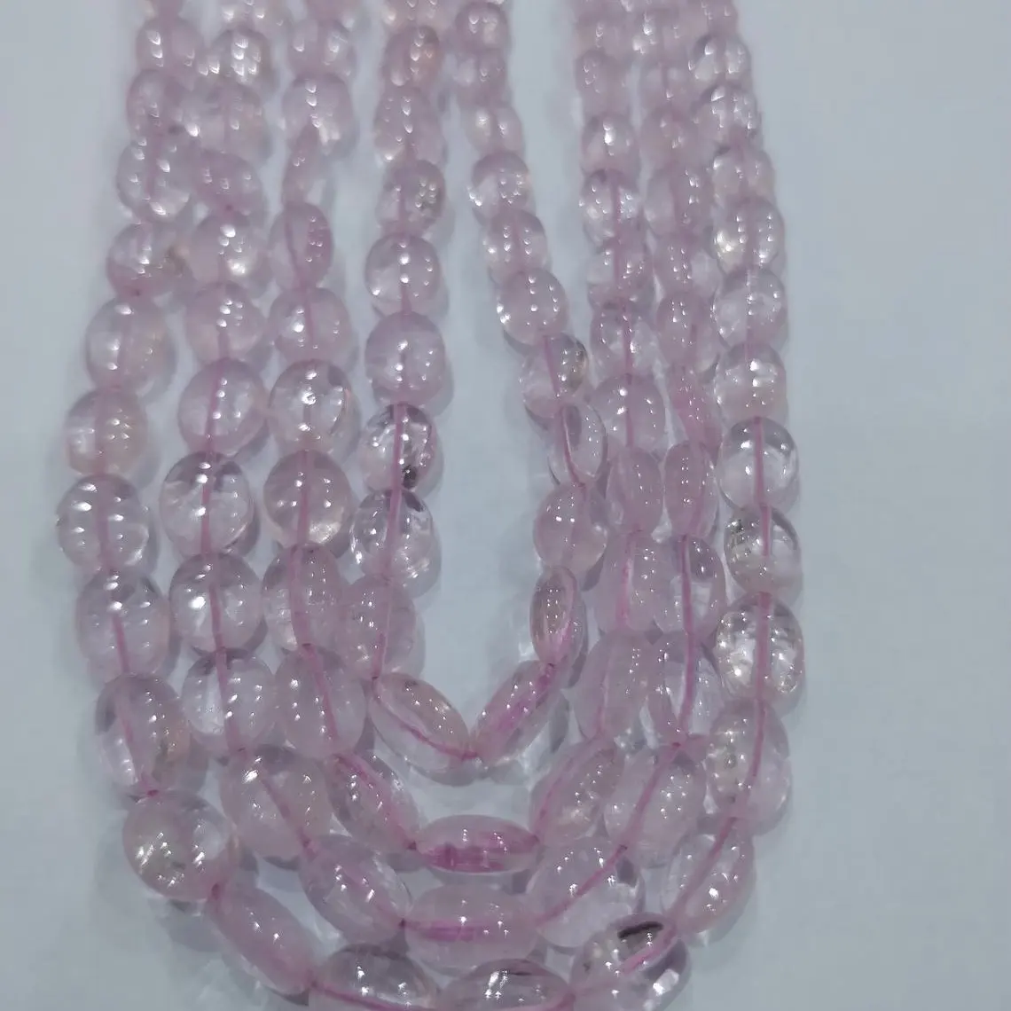 Shop Online Bulk Selling Natural Pink Morganite Extremely Fine Smooth Oval Stone Beads At Wholesale Best Price From Supplier