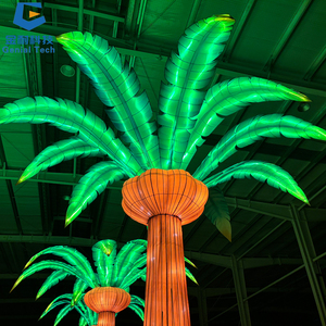 SGFL321 Linterna de selva tropical Decoración Linterna de seda china Linterna de festival de árbol de Coco para Parque - Product Image 4
