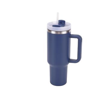 แก้วน้ำเก็บความเย็นแบบพกพาขนาด 40 ออนซ์ รุ่น H2.0 ผนังสองชั้นสุญญากาศ สแตนเลส พร้อมหูจับและหลอดดูด รับสกรีนโลโก้ฟรี - Product Image 3