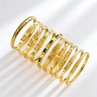 Bracelet pour femme en acier inoxydable plaqué or 18 carats, anti-ternissement, élégant, bijoux, bracelets
