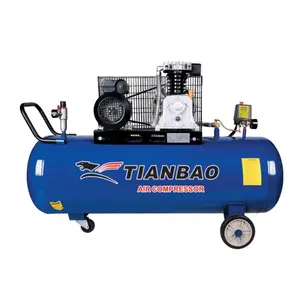 TIANBAO Z-0.25/8 3HP/2.2KW 65 * 2MM 1020r/min 250L/min 150L電動ベルト駆動エアコンプレッサーマシン価格