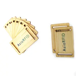 Braccialetto in tessuto con RFID braccialetto di legno tessuto NFC braccialetto di legno per l'identificazione e biglietti