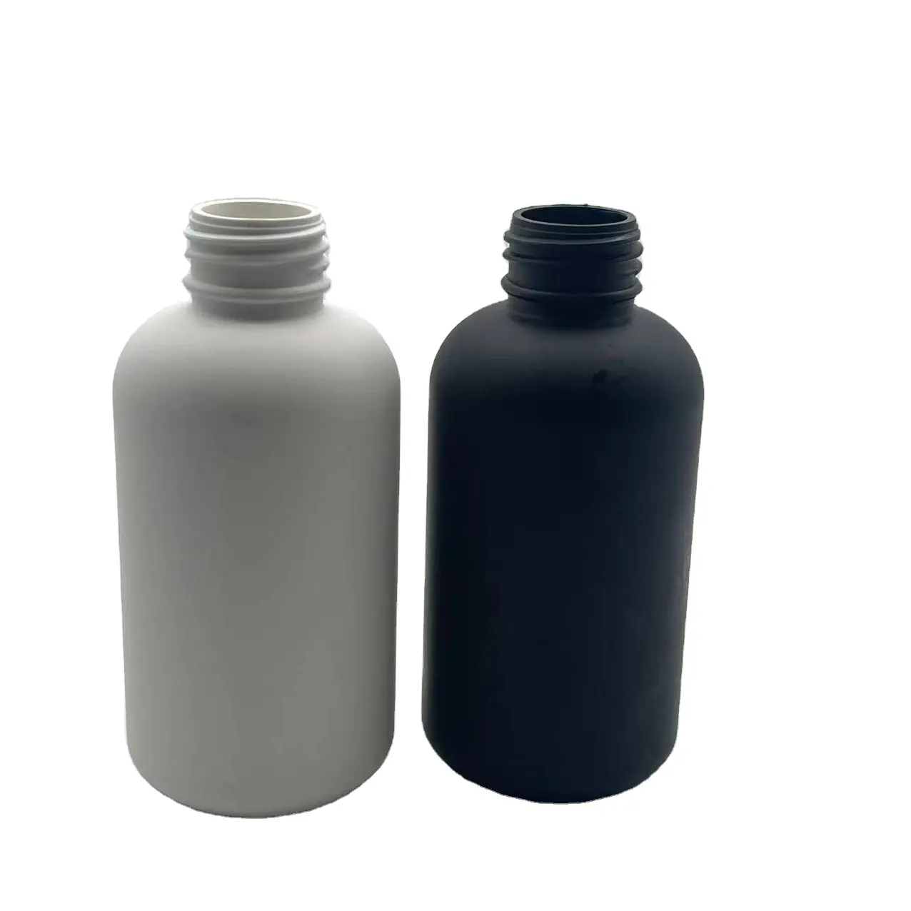 24-410 120ml 60ml PE White press cap bottle Shampoo body, lotion filling bottle