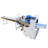 Volledig automatische kussenverpakkingsmachine voor brood, groenten, maancakes, koekjes, snoep, biscuitverpakkingen en verpakkingsapparatuur