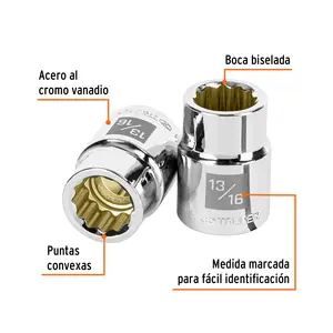 Boîte de 3 douilles à 12 points de 13/16 po, entraînement 3/4 po, TRUPER - Product Image 2