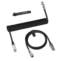 Cable en espiral ATTACK SHARK C01PRO con conector piloto extraíble para teclados mecánicos