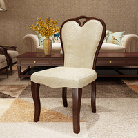 Vente en gros d'usine de meubles modernes pour la maison chaise de banquet à dossier haut en bois massif chaise de salle à manger en cuir artificiel blanc riz luxe