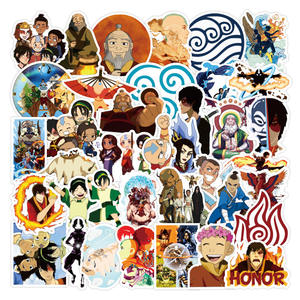 50 pz per borsa l'ultimo adesivo Airbender cartoni animati americani <span class=keywords><strong>Avatar</strong></span> personaggio Graffiti adesivi per valigia chitarra Car Decor - Product Image 2
