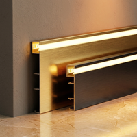 Plinthe LED, Plinthe de sol LED, Plinthe avec éclairage LED, Plinthe en aluminium