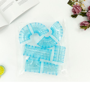 Luxe Diy Hamster <span class=keywords><strong>Tunnel</strong></span> Plastic Pijp Gouden Beer Sportdoolhof Voor Huisdieren Cartoon Stijl Kooi Accessoires Luxe Huisdier Speelgoed - Product Image 4