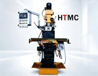 Machine à percer et à fraiser à entraînement par engrenages HTMC ZX6350A avec moteur et roulement, multifonctionnelle, contrôle multi-vitesses pour le travail des métaux