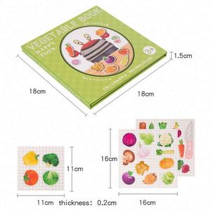 Libro de Rompecabezas Magnéticos de Frutas y Verduras para Niños y Niñas, Juego Educativo Temprano para el Desarrollo Cognitivo - Product Image 6