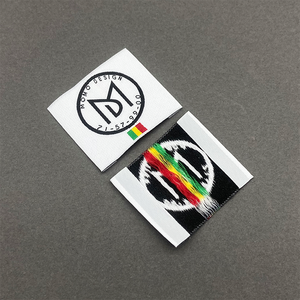 ผ้าคอตตอนพับได้สำหรับเสื้อผ้ามีความหนาแน่นสูงแผ่นป้ายโลโก้ศูนย์แบรนด์ตามสั่ง - Product Image 2