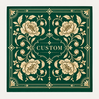 Bandana en coton 54x54cm, foulard carré avec logo personnalisé, en coton doux, pour le sport et les fêtes, vente en gros