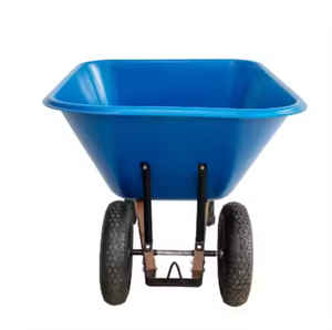 <span class=keywords><strong>Brouette</strong></span> à deux <span class=keywords><strong>roues</strong></span> avec manche en <span class=keywords><strong>bois</strong></span> en acier grand plateau en plastique <span class=keywords><strong>pour</strong></span> construction bâtiment jardin usage industriel <span class=keywords><strong>roues</strong></span> pneumatiques - Product Image 6