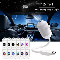Projecteur d'étoiles LED, lumière d'ambiance, mini lampe de projection de galaxie étoilée pour la décoration de la chambre à coucher, du plafond et des murs