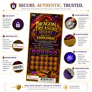 Full Color Digital Printing Offset Paper Winning Lottery <b>Ticket</b> High Security Variable Data Custom Scratch off Lottery Card - Product Image 6