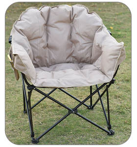 كرسي قمر خارجي متعدد الوظائف مريح من القطن والظهر كرسي قابل للطي لغرفة النوم وغرفة المعيشة والفندق والمدرسة - Product Image 4