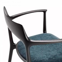 Chaise de salle à manger confortable de style japonais du milieu du siècle, Wai Ji Feng Wabi-Sabi, fauteuil en rotin rétro, bois massif noir, maison, bureau, appartement, hôtels