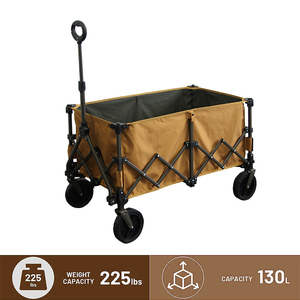 Portable Outdoor Folding Trolley <strong>Wagon</strong> Cart for <strong>Beach</strong> Garden Camping Luxury Park Utility OEM Customizable Roll Container Storage - Product Image 3