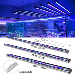 Lámpara LED para Acuario con Temporizador y Regulador de Intensidad, 55cm-145cm, 4 Pies, para Plantas de Arrecife de Coral y Peces, con Luz Azul, IP65, CRI80, 50000 Horas de Duración - Product Image 1