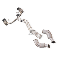 Sistema de Escape Valvetronic Catback con Silenciador para Audi RS6 4.0T, Alto Rendimiento, SS304, Downpipe Deportivo, Actualización Completa del Sistema de Escape