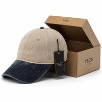 Gorra de Béisbol de Dos Tonos, Nueva Tendencia 2026, con Logotipo Personalizado, 6 Paneles, Estructurada, Tipo Dad Hat, de Alta Calidad, con Visera Curva, para Marcas