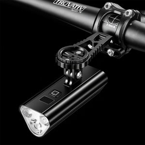 Luce per Bicicletta LED Ricaricabile USB, Accessorio Professionale per <span class=keywords><strong>MTB</strong></span>, Impermeabile, per Guida Notturna, Montaggio su Manubrio, Alimentazione a Batteria - Product Image 4