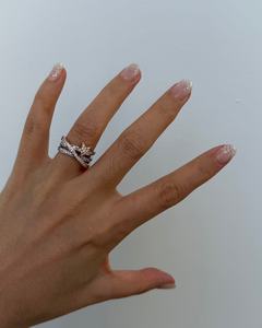 Bague en diamant Météore d'or 14K, Bijoux fins, Fabricant sur mesure en gros, Usine de bijoux OEM ODM, Bague cadeau pour femme, Fournisseur en gros - Product Image 2