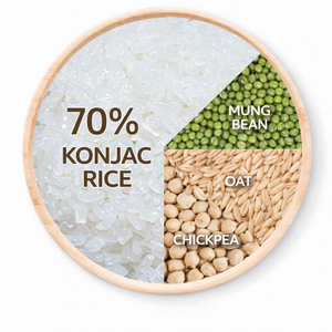 Riz mince Konjac instantané Halal Vegan faible en calories riche en fibres <span class=keywords><strong>repas</strong></span> prêt à manger - Product Image 2