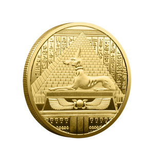주식 전통 컬러 아누비스 기념 동전 금속 공예 3D 이집트 문화 장식 소장 장식품 - Product Image 3