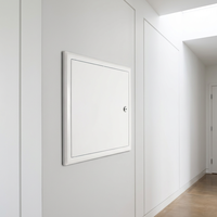 Plafond moderne de haute qualité en métal carré avec panneau d'accès, serrure à cylindre, peinture blanche, étanche, insonorisé, design nid d'abeille