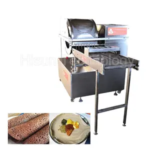 Automatic pancake maker risolesmy crepes production line / spring roll sheets machinery / Ethiopia enjera making machine