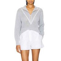 Fabricant OEM de vêtements personnalisés Offre Spéciale pull décontracté à col rabattu et fermeture éclair en tricot minimaliste