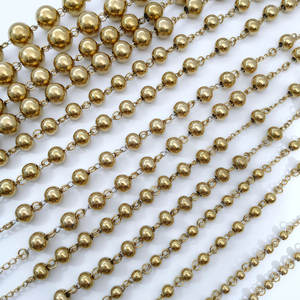 Collares Religiosos de Acero Inoxidable con Cuentas, Collar de Rosario con Cruz de Oro Sólido de 14k y 18k para Mujeres, Hombres y Niñas - Product Image 3