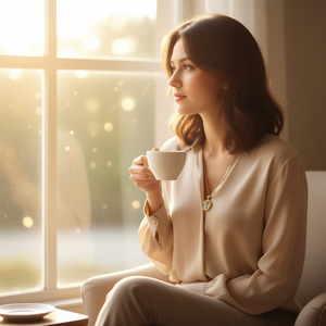 Collana con ciondolo a forma di toro dorato da 1,5 cm in acciaio inossidabile, ciondolo a doppia faccia per donna, gioielli alla moda - Product Image 3