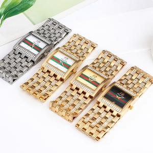 Envío Directo al por Mayor, Relojes de Cuarzo de Moda Baratos, Relojes de Lujo con Diamantes de <span class=keywords><strong>Ginebra</strong></span> para Mujer - Product Image 2