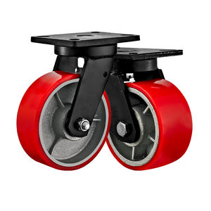 4''5''6 "8" 10 "12" Gusseisen PU/Gummi Lenkrad Hoch leistungs wagen Maschinen Industrie räder Fabrik ausrüstung Rad - Product Image 2