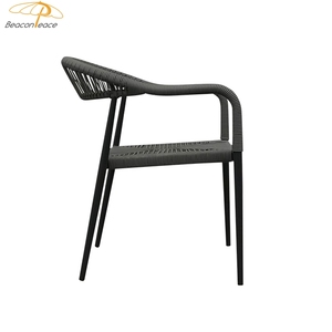 <span class=keywords><strong>Sedie</strong></span> <span class=keywords><strong>da</strong></span> <span class=keywords><strong>giardino</strong></span> per il tempo libero all'aperto impilabili in vimini intrecciati in alluminio <span class=keywords><strong>effetto</strong></span> <span class=keywords><strong>Rattan</strong></span> bistrot sedia <span class=keywords><strong>da</strong></span> pranzo per caffè - Product Image 5