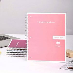 สมุดโน้ตสีสันสดใสขนาด A4 A5 ปก PP แบบสันห่วง สำหรับนักเรียนและสำนักงาน ขายดีปี 2025 - Product Image 3