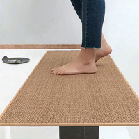 Tapis de sol de cuisine moderne multifonctionnel antidérapant et imperméable, tissé vertical, confortable