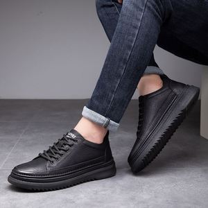 Nuevos Zapatos de Moda para Hombre, Zapatos Casuales de Suela Suave, Zapatos Casuales de Cuero de Caña Baja para Hombre - Product Image 4
