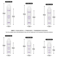Bouteilles transparentes en PET de 60/80/100/120/130/150 ml pour brume corporelle, spray fixateur de maquillage, lotion/shampooing, avec logo personnalisé, pour soins de la peau