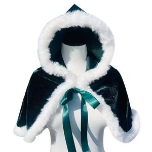 Conjuntos de Capas de Terciopelo Navideñas para Adultos, Disfraces de Fiesta de Santa Claus, Chal para Carnaval y Cosplay - Product Image 2