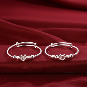 PFT Pulsera Plateada para Bebé, Pulsera con Cierre de Larga Duración, Pulsera Inteligente y Elegante para Niños, Regalo de Cumpleaños para Bebé - Product Image 2