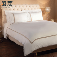 Parure de lit de luxe moderne 4 pièces en coton tissé 300 fils pour hôtels et hôpitaux – Prix usine