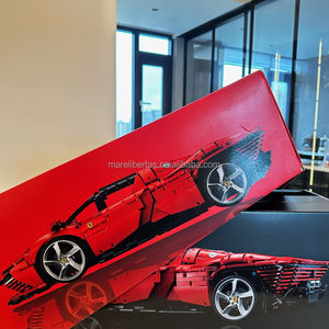 Ferra Ris daytona SP3LOGOS TECHNICS Bugatti Chiron 1:8 Scale ABS Building Blocks Set Cars <b>Theme</b> DIY <b>Toy</b> Gift - Product Image 6