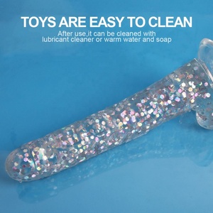 Gode anal en cristal de gelée douce Girlspower Vagin féminin Tunnel anal Plugs Pénis Masturbation Masseur Permanent Anal Plug Dick - Product Image 2