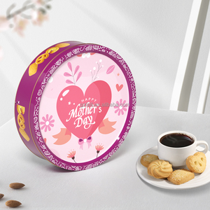 Tốt Nhất Người Bán Của Mẹ Món Quà Ngày Giòn Ngọt Ngào Kem Trứng Làm Đầy Bơ <span class=keywords><strong>Cookie</strong></span> Khác Nhau Bao Bì Các Loại Hộp Thiếc - Product Image 3